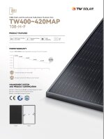 TW Solar 405 Full Black TW405MAP-108-H-F