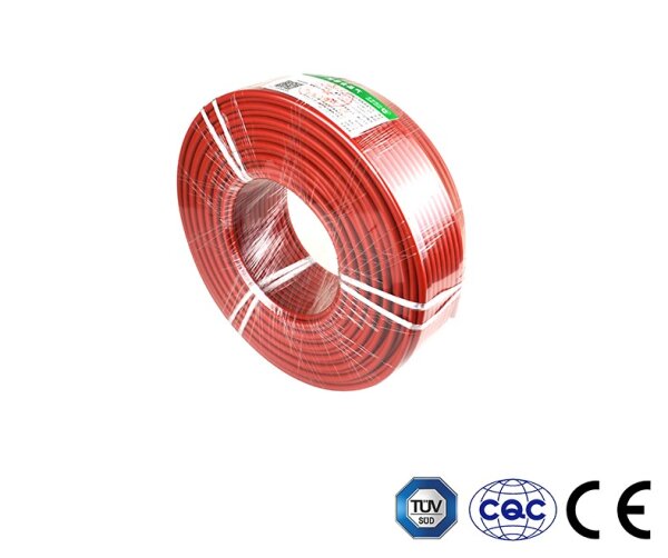 D/C Solarkabel, 4mm²,rot - PV1-F 100m Rolle